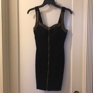 Black zipper dress